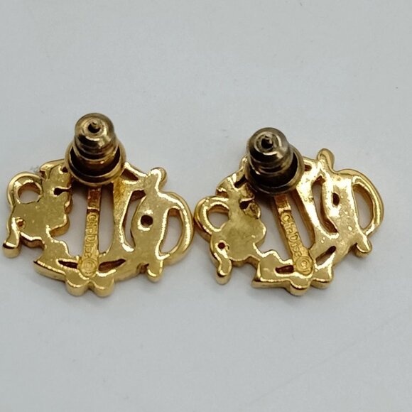 Christian Dior Pierced Earring Gold 200-073125 - Picture 4 of 9